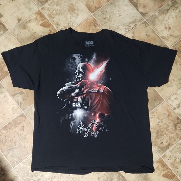STAR WARS Black Graphic T-Shirt Size XL - Picture 1 of 5